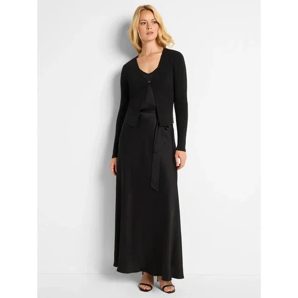 NIC+ZOE Bianca Fit & Flare Dress Womens Large Black Sleeveless Waist Belt TLW708 - www.disolcolor.com NIC+ZOE Bianca Fit & Flare Dress Womens Large Black Sleeveless Waist Belt TLW708 - www.disolcolor.com